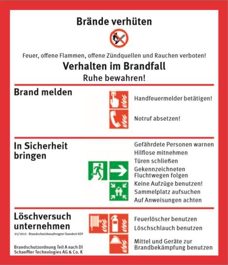 Verhalten bei Bränden